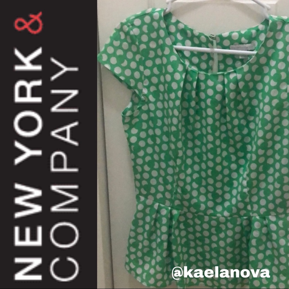 New York and Company Peplum Top